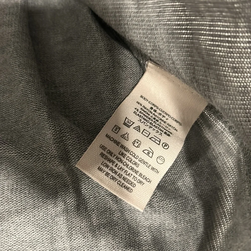 Free People Grey Flowy‎ Ribbed Tank
